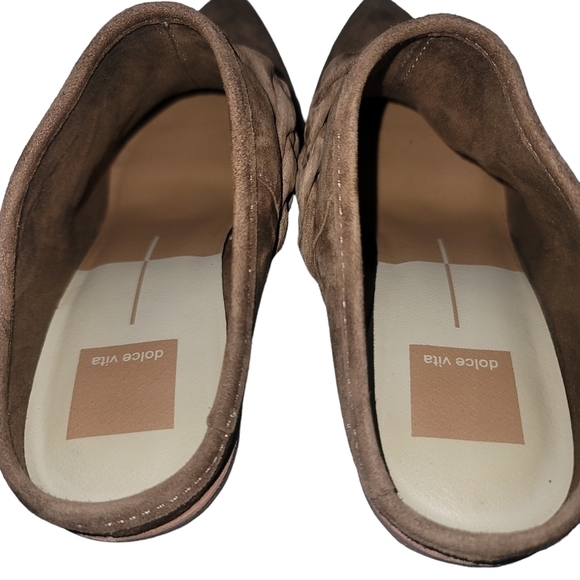 Dolce Vita Serla Mule Dark Brown SuedeMule Slip-On Heel Womens Size 8.5 - Picture 2 of 7